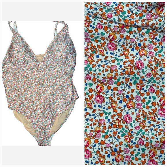 J. Crew Other - J. Crew Liberty Fabric Swimsuit One Piece Ladies Floral Plus Size 20